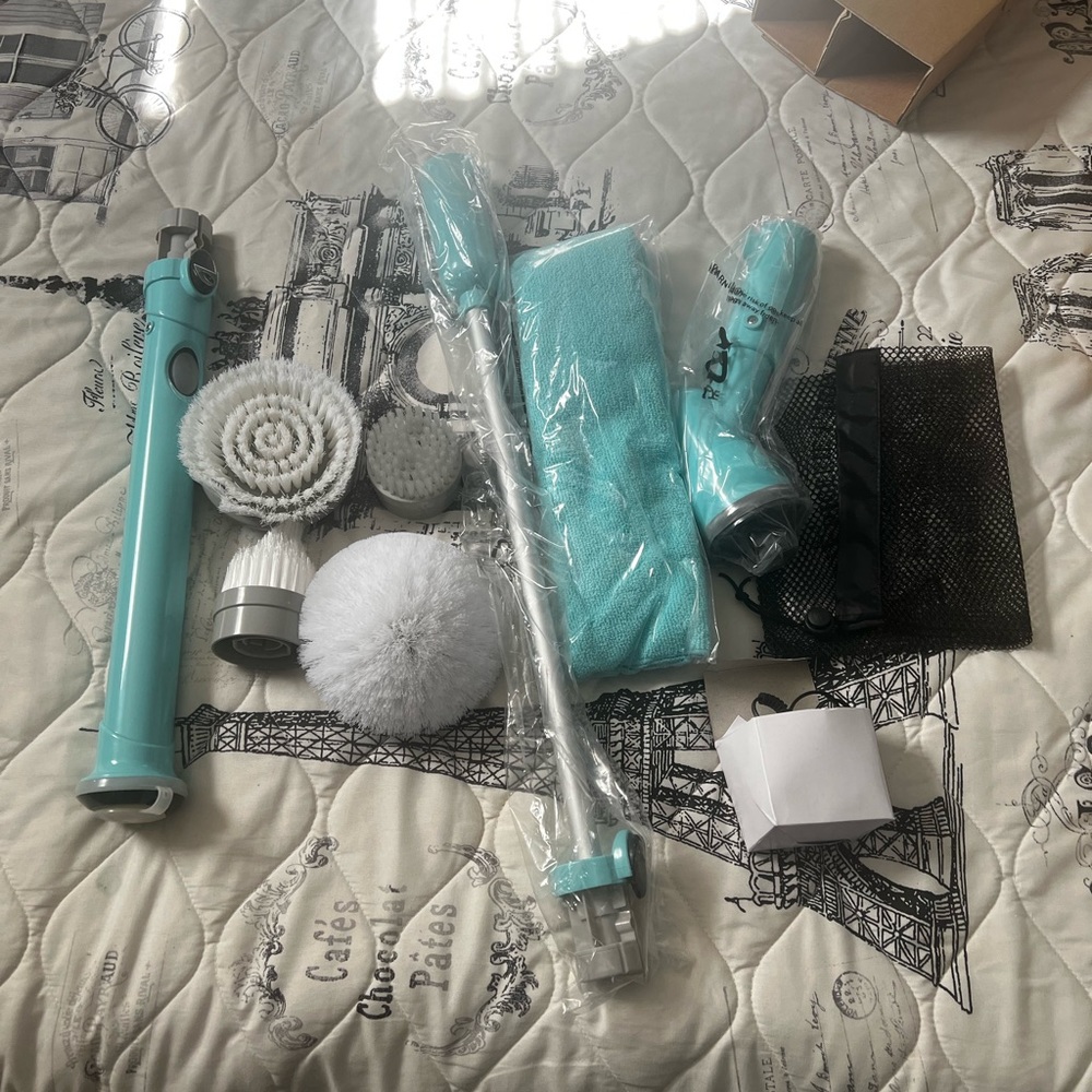 Eletalker Electric Spin Scrubber, Cordless Rechargeable Electric Cleaning Brush